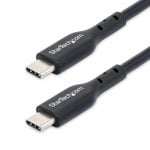 Cabo de carregamento USB-C StarTech.com 1m 60W Power Delivery Preto TPE