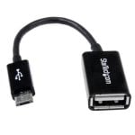 Cabo adaptador StarTech.com USB-C para Micro USB-B 0,5 m Preto transferência 0,48 Gbit/s