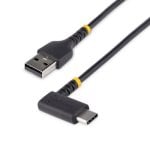 Cabo USB StarTech.com R2ACR-2M-USB-CABLE 2m USB-A para USB-C 3A Branco Resistente Ângulo Direito