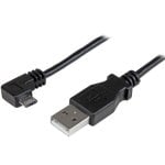 Cabo Micro USB StarTech 1m con conector em ângulo direito transferência 0,48 Gbit/s preto