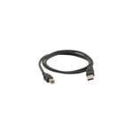 Cabo USB Kramer C--ab-6C-USB/AB-6 0,5 m USB-A para USB-C Preto Macho/Macho