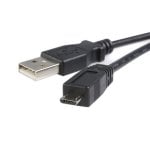 Cabo USB StarTech UUSBHAUB3M Micro USB B a USB A 3 m Preto Transferência 480 Mbps