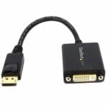 Adaptador de vídeo Startech DP2DVI2 DisplayPort para DVI-I 0,15 m Preto