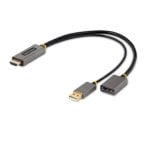 Adaptador HDMI a DisplayPort StarTech.com 4K 60Hz HDR HDCP 2.2 30 cm Gris