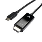 Cable V7 V7UCHDMI-2M USB-C a HDMI 2 m Negro 4K Plug and Play