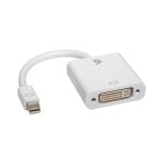 Adaptador Mini DisplayPort a DVI-D V7 0,17 m blanco cobre para MacBook y proyectores
