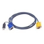 Cable KVM USB Aten 3 m Negro PS/2 a USB SPHD 3 en 1 VGA HDB-15 Macho-Macho