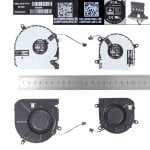 Laptop-Lüfter HP 15m-eu 15m-es 15t-es 15z-eu 15-eu/es W149 W150 Dfs5k22b05673a Dsf5k12114262c Grau