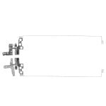 Dobradiças para portátil Hp 15-cs 15-cw Tpn-q208 Fbg7b004010 Fbg7b002010
