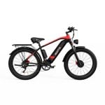 Elektrofahrrad Duotts F26 1500W Doppelmotor 20Ah 120km 48V Hydraulik Scheibenbremse Rot Schwarz