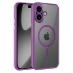 Cool Capa para iPhone 17 com margens magnéticas violeta