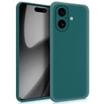 Capa de silicone cool para iPhone 17 verde