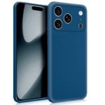 Funda para móvil COOL iPhone 17 Pro Carcasa Silicona Azul Flexible Antideslizante para iPhone 17 Pro