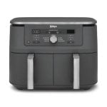 Freidora de aire Ninja DZ400EU 9,5 L 2470 W doble cesta gris con control giratorio