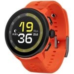 Suunto Run GPS Bluetooth 46mm AMOLED Boîtier Noir/Orange Bracelet Orange M Étanche 50m SpO2 Pulsomètre