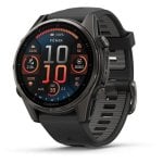 Garmin Fenix 8 Bluetooth GPS WiFi 43mm AMOLED Preto Resistente à água 10ATM SpO2