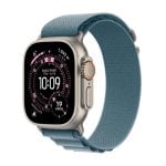 Apple Watch Ultra 3 GPS 5G NFC 49mm Retina OLED Titane Bleu L Étanche IP6X SpO2 Pulsomètre