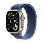 Apple Watch Ultra 3 GPS + Cellular 49mm Retina OLED Titanio Naturale Blu M/L IP6X SpO2 Cardio Sonno SOS