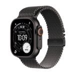 Montre Connectée Apple Watch Ultra 3 GPS + Cellular 49mm OLED Titane Noir S IP6X Etanche SpO2 ECG