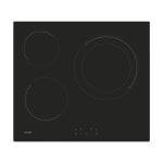 Placa vitrocerámica Candy CH63DCC 3 zonas Touch Control 59 cm Negro Placa vitrocerámica Candy CH63DCC 3 zonas Touch Control 59 cm Negro