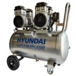 Compresor Hyundai HYAC100-3S silencioso 100L caudal 370 L/m portátil