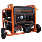 Generador Gasolina Black+Decker Bxgnp6510e 6500W arranque eléctrico y kit ruedas