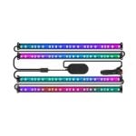 Striscia LED Govee RGBIC per interni auto Bluetooth 4 pezzi 30 cm trasparente multicolore Striscia LED Govee RGBIC per interni auto Bluetooth 4 pezzi 30 cm trasparente multicolore