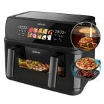 Freidora de aire Cecotec Cecofry&Grill Duoheat 10000 10L 2800W doble cubeta grill y pizza