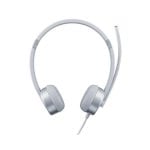 Auriculares Lenovo 100 con cable Jack 3,5 mm para oficina y call center, color plata