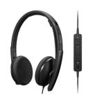 Auriculares Lenovo 4XD1M39028 com fio USB-C com Cancelamento de Ruído e microfone preto