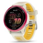 Garmin Forerunner 570 Bluetooth GPS 42mm AMOLED Blanc Jaune Étanche 5ATM SpO2 Pulsomètre