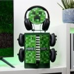 Torre de juegos y soporte de carga Numskull Games 153448 Minecraft Locker Verde Universal