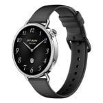 Xiaomi Watch S4 Bluetooth 41mm AMOLED Argento Cassa Argento Cinturino Nero Resistenza 5ATM SpO2