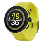 Suunto Run Bluetooth GPS 46mm AMOLED Noir Jaune M Étanche 50m Pulsomètre SpO2 Musique