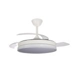 Ventoinha de Teto CristalRecord SuperEco Retratil LED 9000lm 45W 3 CCT Branco