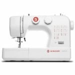 Máquina de coser Singer SM024 portátil 24 puntadas brazo libre LED rojo-blanco Máquina de coser Singer SM024 portátil 24 puntadas brazo libre LED rojo-blanco