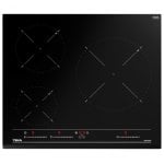 Placa de inducción Teka IZC63018MSSBK 3 zonas 5900 W Touch Control bisel frontal Placa de inducción Teka IZC63018MSSBK 3 zonas 5900 W Touch Control bisel frontal