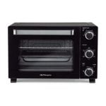 Four électrique QUO 28L Noir avec éclairage LED, grill et minuterie programmable Four électrique QUO 28L Noir avec éclairage LED, grill et minuterie programmable