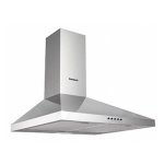 Campana extractora Acero Inoxidable Piramidal En Pared 60cm A LED Válvula antirretorno