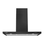 Campana extractora en pared 90 cm negra 647.7 m3/h 3 velocidades eficiencia A Campana extractora en pared 90 cm negra 647.7 m3/h 3 velocidades eficiencia A