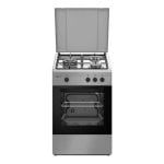 Cocina Gas Libre Instalacion Gris Titanio 3 Fuegos Horno 43L Mandos Giratorios