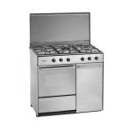 Cocina a gas Cata modelo Inoxidable 5 zonas butano encendido automático horno