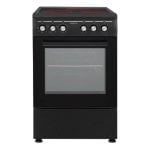 Cocina vitrocerámica Negra 3 zonas horno eléctrico potencia 5915 W 43 L
