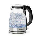 Bollitore Orbegozo KT 6045 1,7L Vetro Borosilicato Acciaio Inox 2200W LED Nero Bollitore Orbegozo KT 6045 1,7L Vetro Borosilicato Acciaio Inox 2200W LED Nero