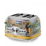 Toaster Ariete 0156/0P 4 Scheiben Gelb 1630 W Vintage Design Metallgehäuse Toaster Ariete 0156/0P 4 Scheiben Gelb 1630 W Vintage Design Metallgehäuse