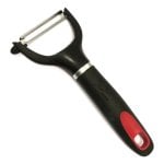 Éplucheur JATA AC24 Acier inoxydable Ergonomique Noir Rouge Crochet suspendu