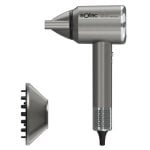 Sèche-cheveux Ionique Professionnel Solac Blast Ionic 1600 Digital 1600W 4 Températures 3 Vitesses Accessoires Gris