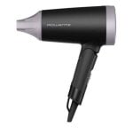 Secador de pelo compacto Negro 1600W con mango plegable y función aire frío