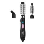 Brosse soufflante QUO Modèle Noir et Rose 1200W céramique 2 brosses rotatives Brosse soufflante QUO Modèle Noir et Rose 1200W céramique 2 brosses rotatives