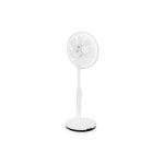 Ventilador de pie WiFi 40 cm 30W 24 velocidades cabezal inclinable mando blanco